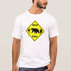 Camiseta T-shirt do cruzamento do urso