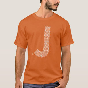 Camiseta T-shirt do desenhista da letra J (ele ou meninas)