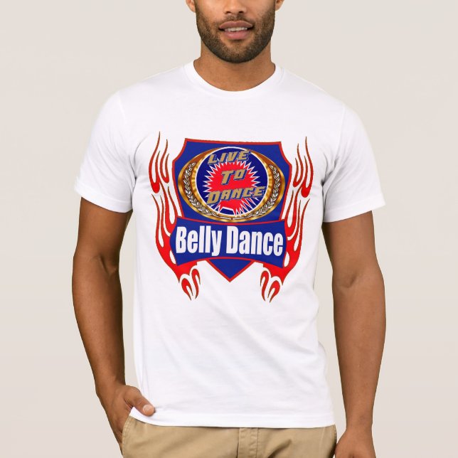 Camiseta T-shirt do desgaste da dança do ventre (Frente)