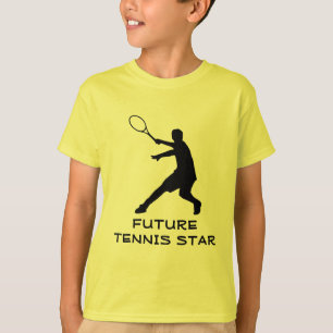 Camiseta T-shirt do desgaste do tênis dos miúdos com