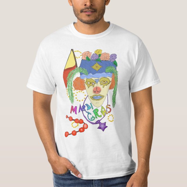 Camiseta T-shirt do design 1 do carnaval (Frente)