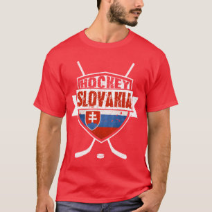 Camiseta T-shirt do design da bandeira de Slovakia do