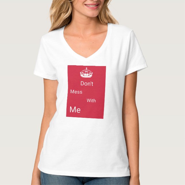 Camiseta T-shirt do Design de cheio de atitude (Frente)