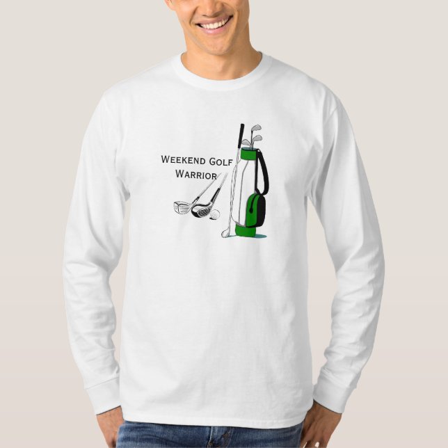 Camiseta T-shirt do design do guerreiro do golfe do fim de (Frente)