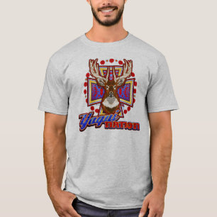 Camiseta T-shirt do design dos cervos de Yaqui