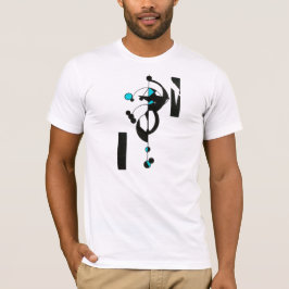 Camiseta T-Shirt do Design Teal Geo