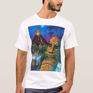 Camiseta T-shirt do deus de Tiki (versão "destruída")
