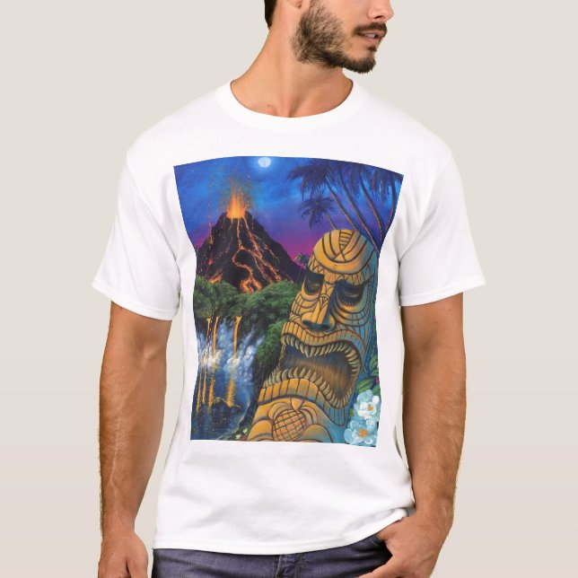 Camiseta T-shirt do deus de Tiki (versão "destruída") (Frente)