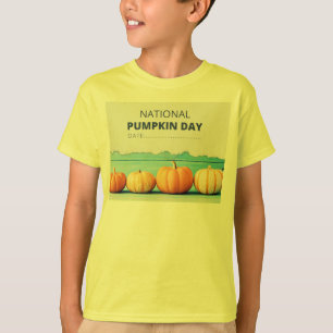 Camiseta T-shirt do dia da abóbora
