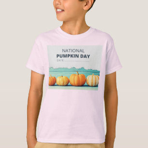 Camiseta T-shirt do dia da abóbora
