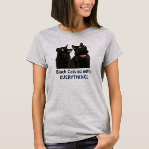 Camiseta T-shirt do dia da apreciação do gato preto