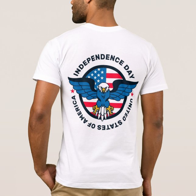 Camiseta T-Shirt do Dia da Independência (Verso)