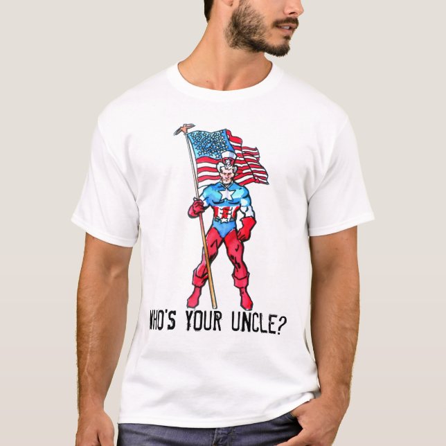 Camiseta T-shirt do Dia da Independência: Quem é seu tio? (Frente)