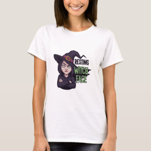 Camiseta T-shirt do Dia de as Bruxas engraçado da bruxa em