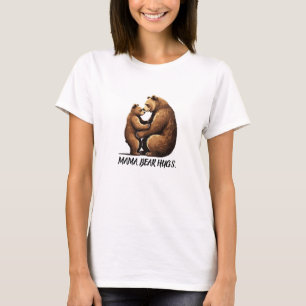 Camiseta T-shirt do Dia de as mães Mama Bear Hugs