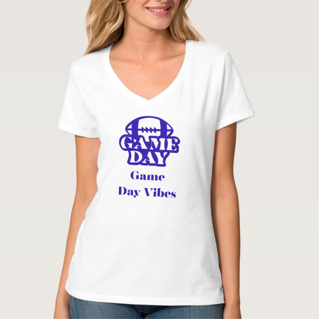 Camiseta T-Shirt do Dia de Futebol (Frente)