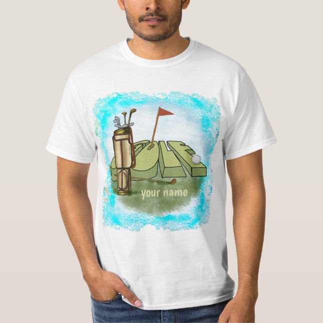 Camiseta T-Shirt do Dia de Golfe (Frente)