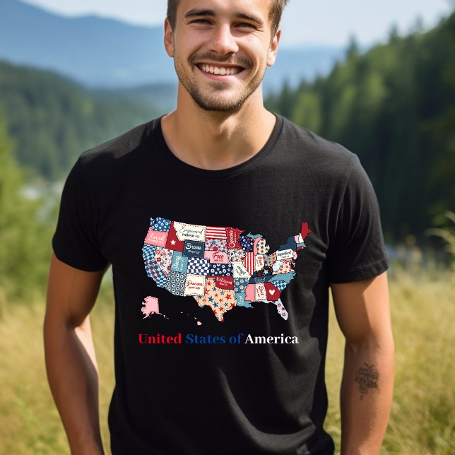 Camiseta T-Shirt do Dia de Independência dos Estados Unidos (Criador carregado)