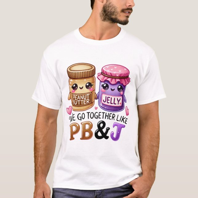 Camiseta T-Shirt do Dia de os namorados PB e JE (Frente)