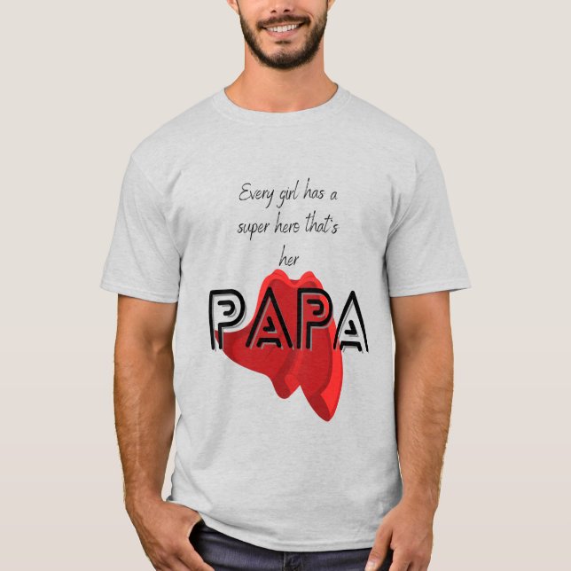 Camiseta t-shirt do dia de os pais (Frente)