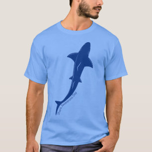 Camiseta T-Shirt do Dia de Sensibilização para o Tubarão