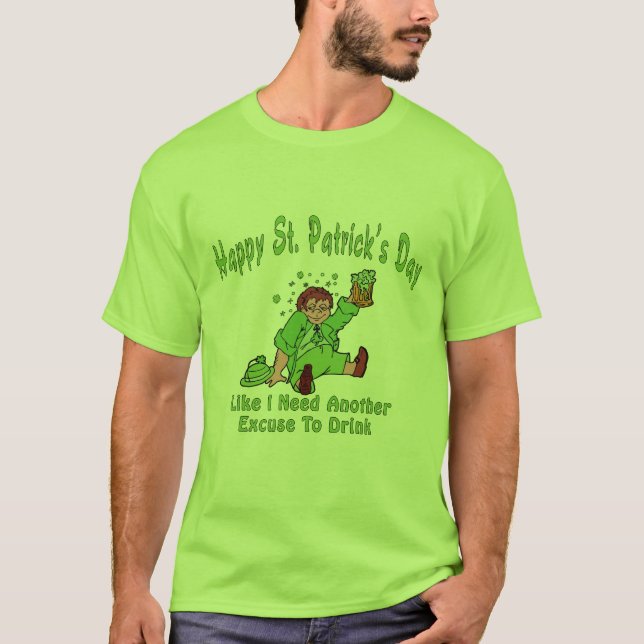 Camiseta T-shirt do dia de St Patrick (Frente)