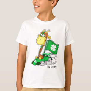 Camiseta T-shirt do dia de St Patrick engraçado do girafa