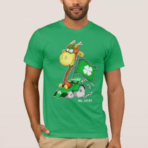 Camiseta T-shirt do dia de St Patrick engraçado do girafa