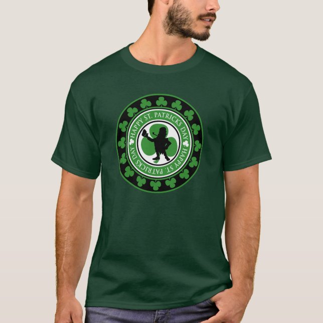 Camiseta T-shirt do dia de St Patrick feliz (Frente)
