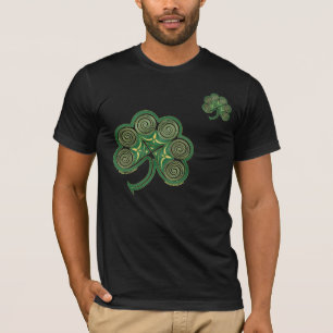 Camiseta T-shirt do dia de St Patrick - trevo espiral