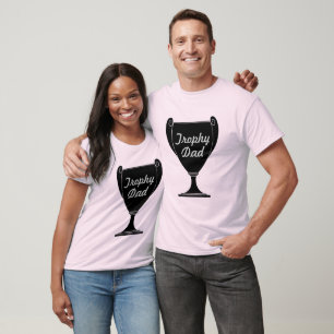 Camiseta T-shirt do dia dos pais do pai do troféu