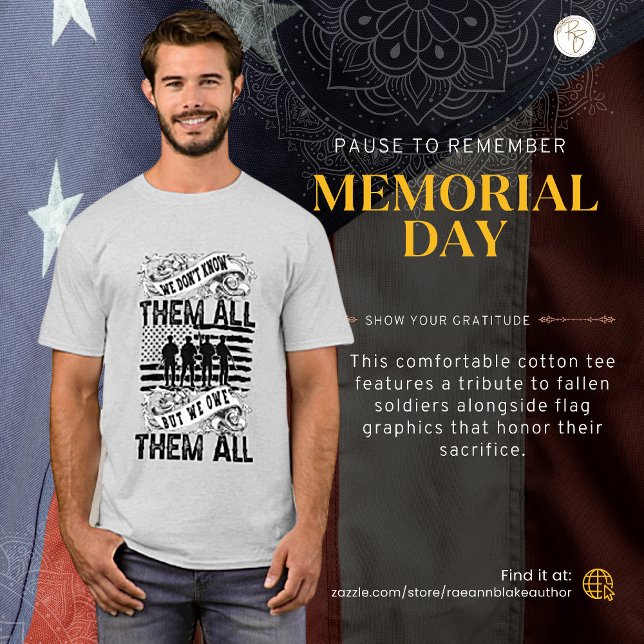 Camiseta T-Shirt do Dia Memorial (Criador carregado)