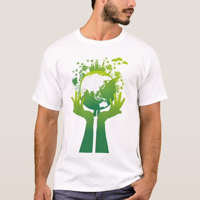 Camiseta T-Shirt do Dia Mundial da Terra (Frente)