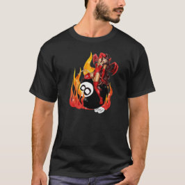 Camiseta T-shirt do diabo de 8 bolas