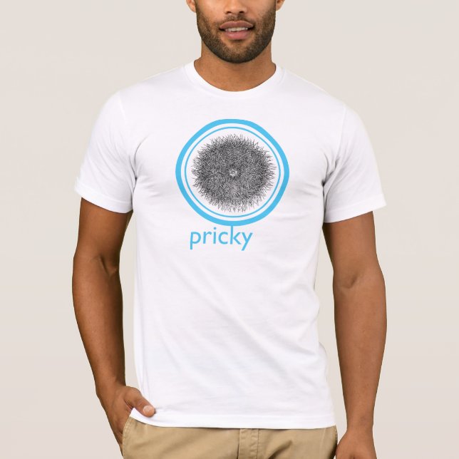 Camiseta T-shirt do diabrete de Pricky (Frente)