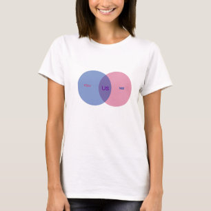 Camiseta T-shirt do diagrama de Venn