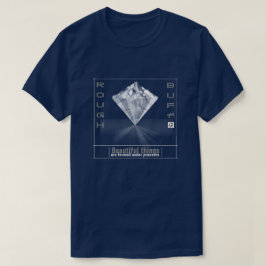 Camiseta T-shirt do diamante dos homens ásperos e amarelos