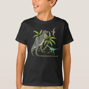 Camiseta T-shirt do dinossauro das criaturas pré-históric