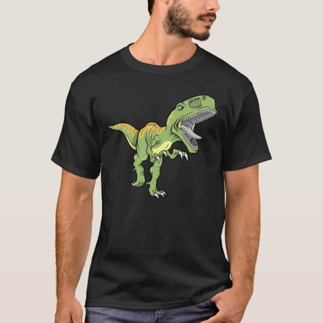 Camiseta T-shirt do dinossauro de Rex do tiranossauro (Frente)