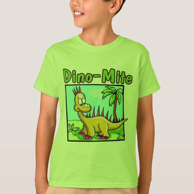 Camiseta T-shirt do dinossauro dos miúdos e presentes do (Frente)