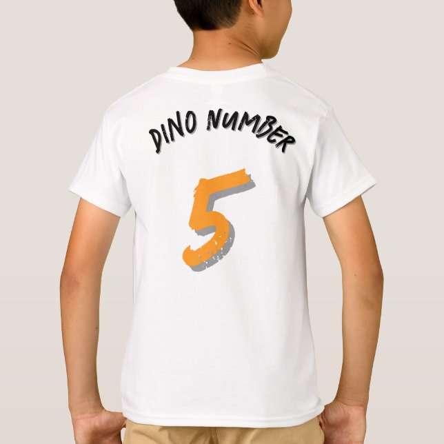 Camiseta T-shirt do Dinossauro Personalizável (Verso)