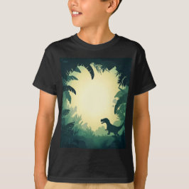 Camiseta T-Shirt do Dinossauro Tendy T-Rex - Preto