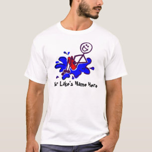 Camiseta T-shirt do divertimento do amante do lago