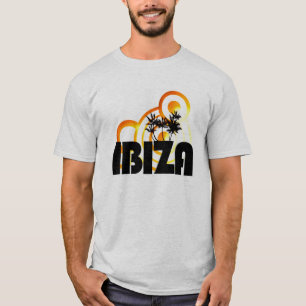 Camiseta t-shirt do DJ do design do sol do verão do ibiza