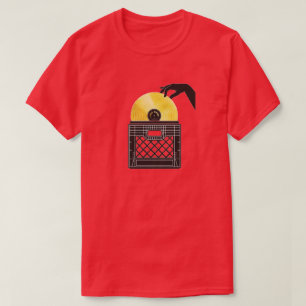 Camiseta T-shirt do DJ do escavador Dourado