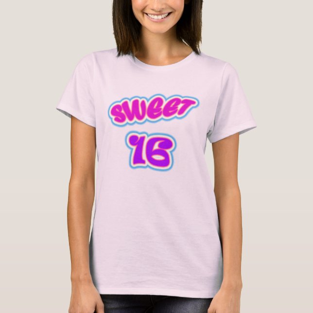 Camiseta T-shirt do doce 16 (Frente)
