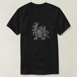 Camiseta T-shirt do Doodle do trabalhador do robô