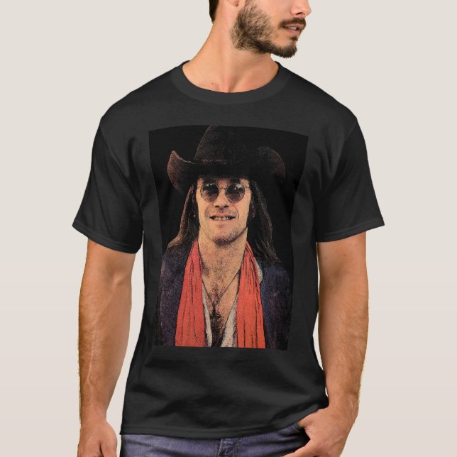 Camiseta T-shirt do DougHead Doug Sahm dos homens (Frente)