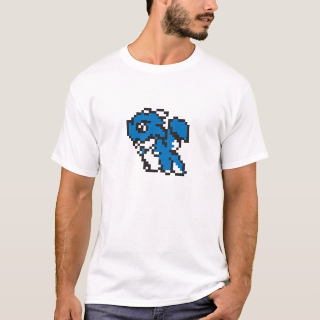 Camiseta T-shirt do dragão do pixel (Frente)