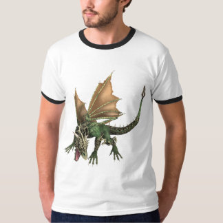 Camiseta T-shirt do dragão verde do KRW